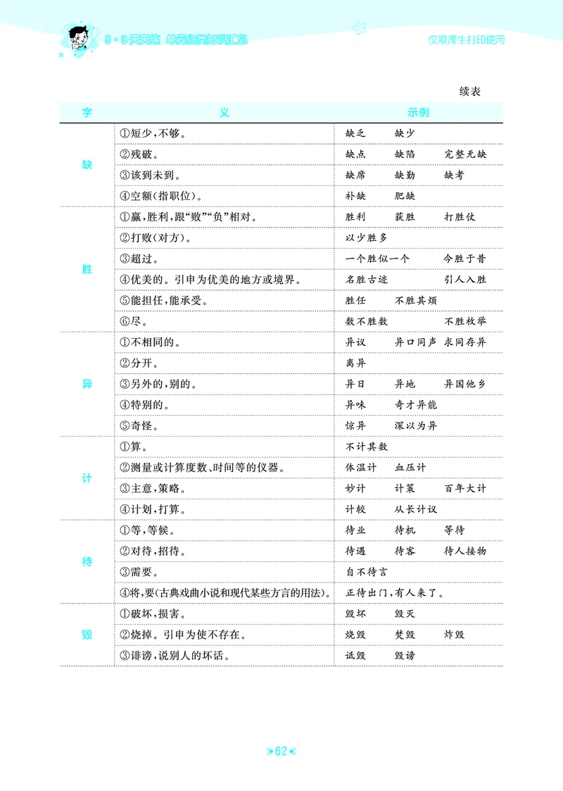 25秋统编版语文五年级上册单元归类知识汇总_25秋小学语数英习题试卷_语文_53单元归类知识汇总完整版语文25年上册