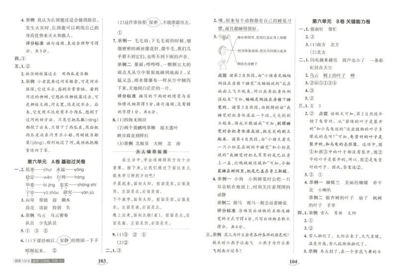 《王朝霞培优100分》23版语文2年级下册（RJ）_二年级上下册资料_小学二年级学习资料-25年更新版_2-02、小学二年级语文下册_2-2-2、练习题、作业、试题、试卷_电子册类