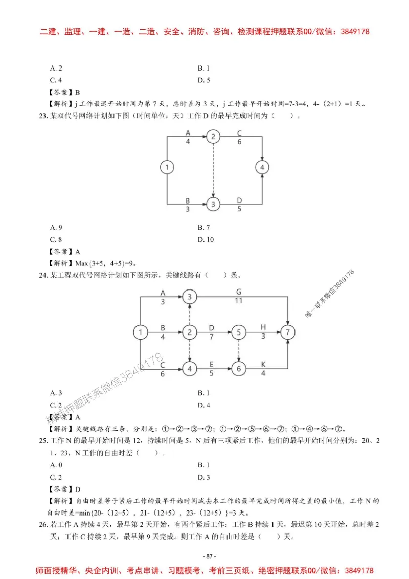 2025一建管理-章节千题-解析_2026年一级建造师_2026年一建管理_2025年一建管理SVIP_01-精华文档✿电子教材✿历年真题_18-管理《章节千题斩》SMR推荐