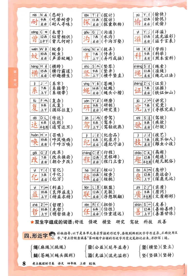 25秋四上语文人教版《王朝霞考点梳理时习卷》补缺手册_25秋小学语数英习题试卷_数学_人教版_人教版数学《王朝霞考点梳理时习卷》_四年语文上册《王朝霞考点梳理时习卷》25秋