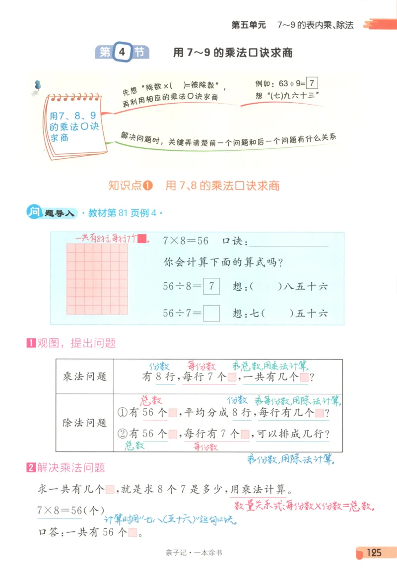 25秋《一本涂书》2年级上册数学人教版_25秋小学语数英习题试卷_数学_人教版_人教小学数学（一本涂书）1-6年级上册