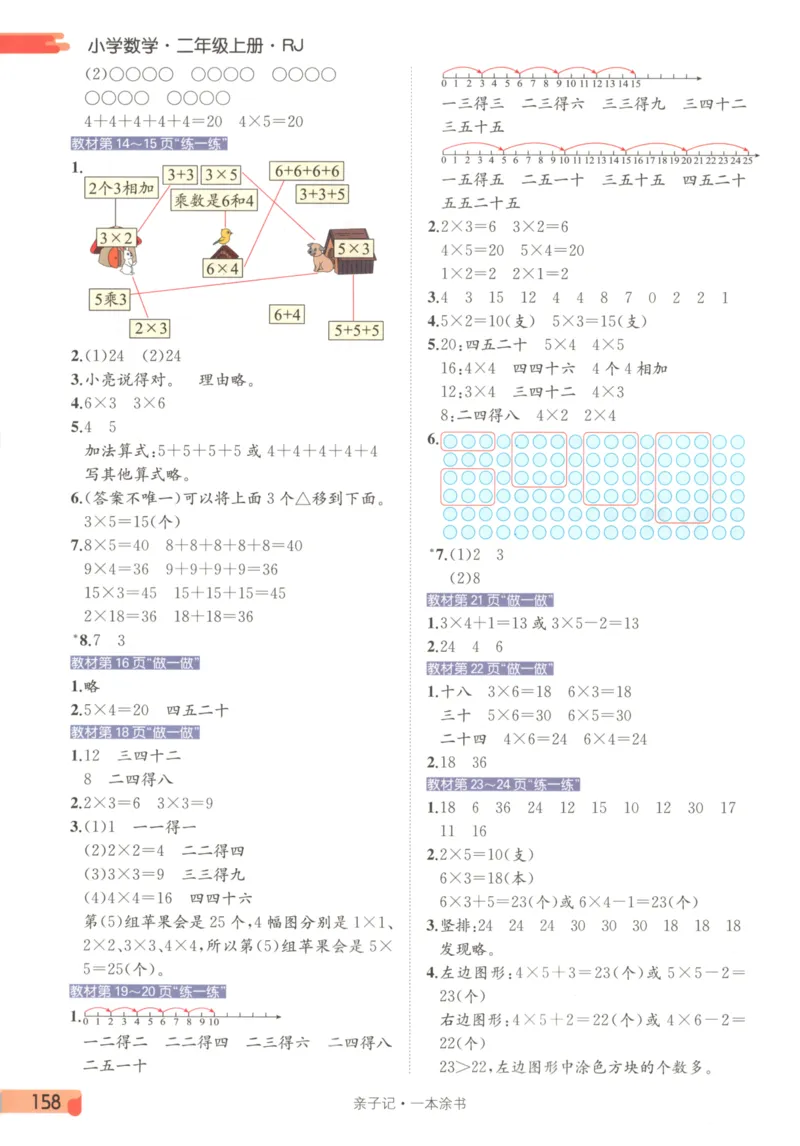 25秋《一本涂书》2年级上册数学人教版_25秋小学语数英习题试卷_数学_人教版_人教小学数学（一本涂书）1-6年级上册