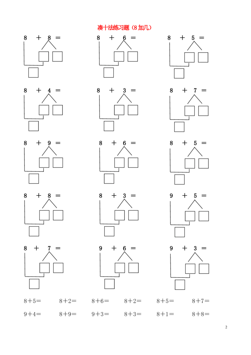 一年级凑十法破十法_一年级上下册资料_小学一年级学习资料-25年更新版_1-00、幼小衔接_幼小衔接数学启蒙篇