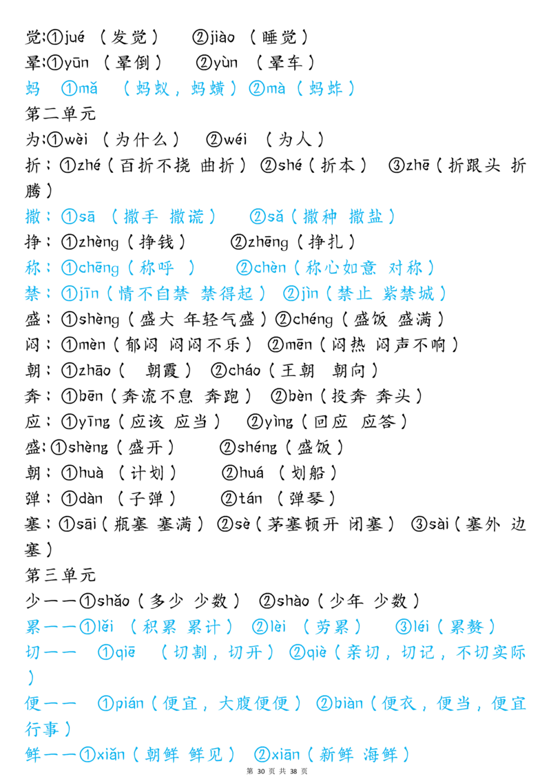 三下期末总复习_三年级上下册资料_小学三年级学习资料-25年更新版_3-02、小学三年级语文下册_3-2-1、学习资料、复习、知识点、归纳汇总