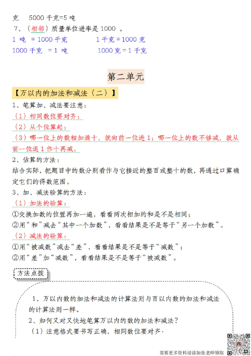 三年级上册数学知识点梳理（菜菜老师）(1)(1)_三年级上下册资料_三年级上册小红书同款资料_数学