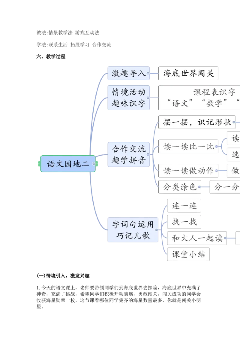 2024秋统编版小学一年级语文教学设计1-4单元_一年级语文上册（统编版）_全册教案（含核心素养）