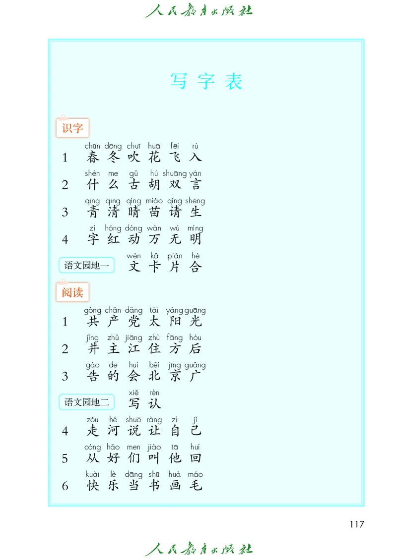 2026春新一下语文电子课本（部编确定版）_语数-电子课本