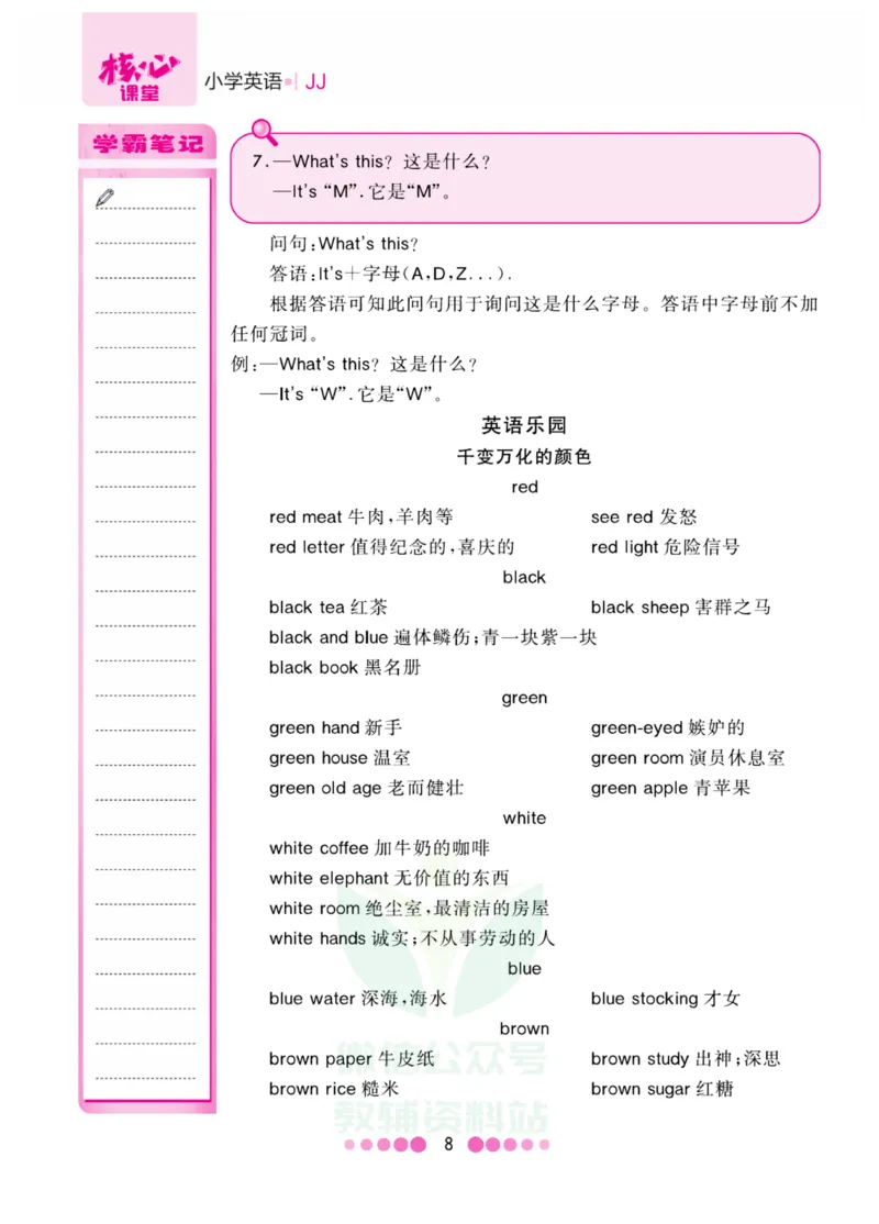 三年级上册英语冀教版知识清单_三年级上下册资料_三年级上语数英上下册学习资料_3-8-5、小学三年级英语上册_冀教版_1、知识点总结