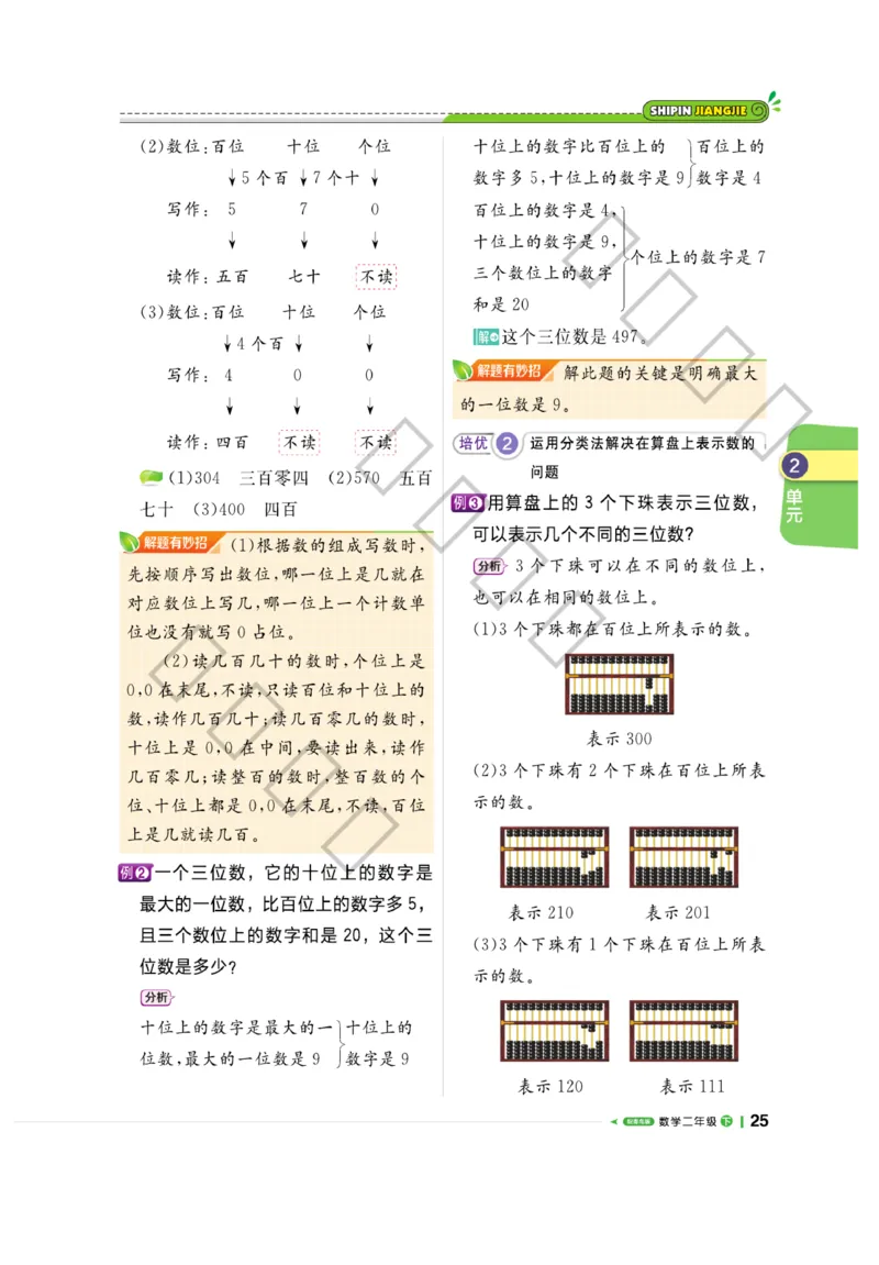《课堂直播》数学2年级下册（63QD）_二年级上下册资料_小学二年级学习资料-25年更新版_2-04、小学二年级数学下册_2-4-2、练习题、作业、试题、试卷_青岛版63_电子册类