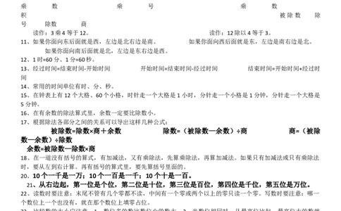 二年级下册数学知识点公式大全汇总_二年级上下册资料_小学二年级学习资料-25年更新版_2-04、小学二年级数学下册_2-4-1、复习、知识点、归纳汇总_通用
