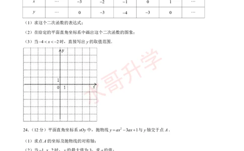 23-24学年白云实验学校九年级（上）10月考数学试卷（含答案）_广州九上月考+期中+期末+一模二模+中考真题_初三上十月十二月考