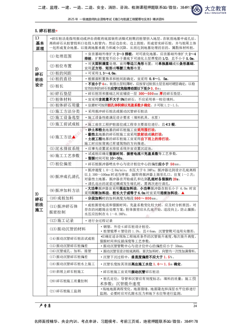 2025港航实务精讲资料_2026年一级建造师_2026年一建港航_2025年一建港航SVIP_02-基础精讲✿高端面授✿深度强化_12-港航《深度精讲班》卢曹康DL