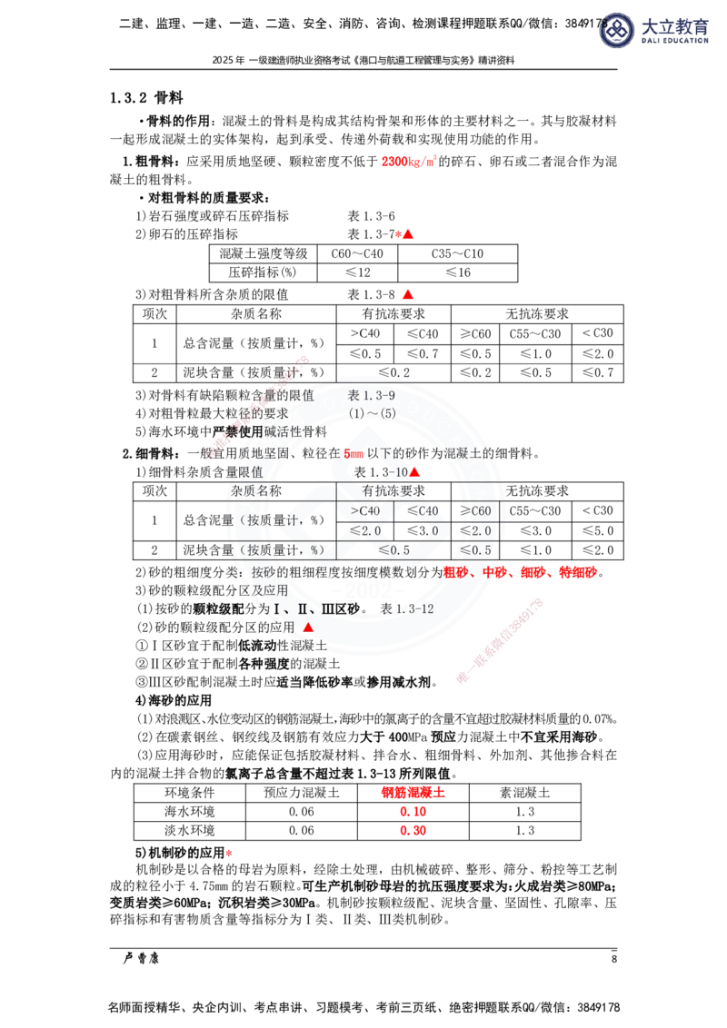 2025港航实务精讲资料_2026年一级建造师_2026年一建港航_2025年一建港航SVIP_02-基础精讲✿高端面授✿深度强化_12-港航《深度精讲班》卢曹康DL