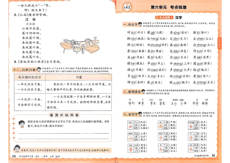 25秋一上语文实习手册和答案_25秋小学语数英习题试卷_数学_人教版_人教版数学《王朝霞考点梳理时习卷》_一年语文上册《王朝霞考点梳理时习卷》25秋(1)