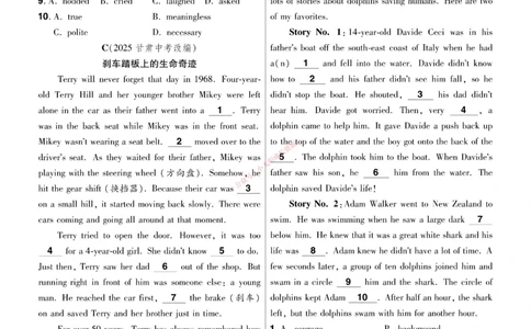 2026《中考英语45套》河北题型特训_45套中招_2026《中考英语45套》河北