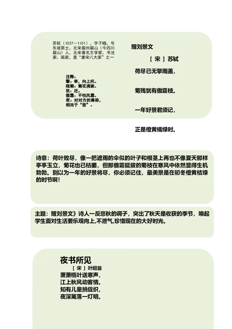 三（上）语文第4课《古诗三首》课文主题总结和生字解读_三年级上下册资料_小学三年级学习资料-25年更新版_3-01、小学三年级语文上册_3-1-1、复习、知识点、归纳汇总