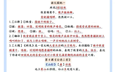三下语文期末复习重点知识点一遍就过_三年级上下册资料_三年级下册小红书同款资料_三下语文