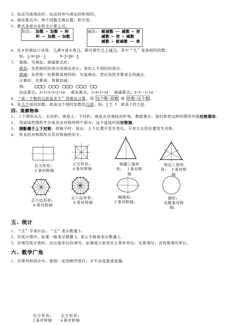 二年级上册数学总复习资料_小学数学母题大全一二三四五六年级上下册一题多解题母题解_练习题大全_赠送-2年级复习资料