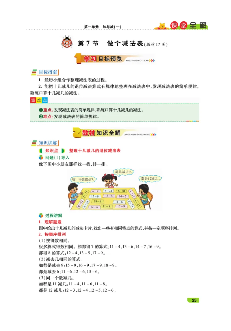 《跳跳熊-课堂全解》数学1年级下册（BS）_一年级上下册资料_小学一年级学习资料-25年更新版_1-04、小学一年级数学下册_1-4-2、练习题、作业、试题、试卷_北师大版_电子册类