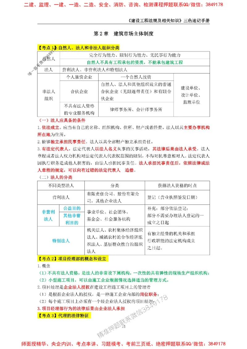 2025年一级建造师《建设工程法规及相关知识》三色速记手册_2026年一建法规_2025年一建法规SVIP_01-精华文档✿电子教材✿历年真题_26-法规《三色速记手册》SMR推荐
