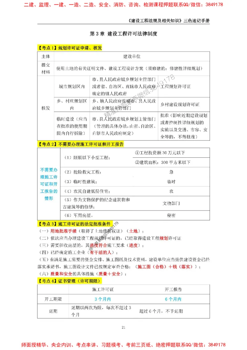 2025年一级建造师《建设工程法规及相关知识》三色速记手册_2026年一建法规_2025年一建法规SVIP_01-精华文档✿电子教材✿历年真题_26-法规《三色速记手册》SMR推荐
