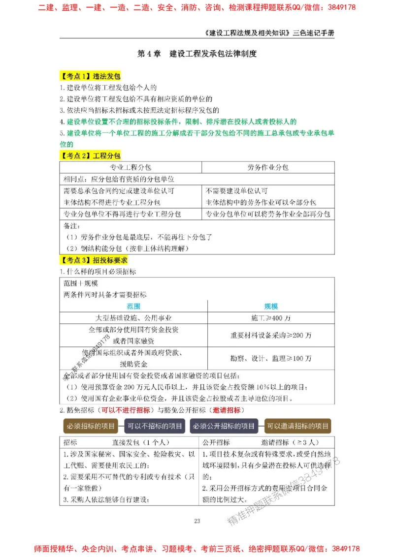 2025年一级建造师《建设工程法规及相关知识》三色速记手册_2026年一建法规_2025年一建法规SVIP_01-精华文档✿电子教材✿历年真题_26-法规《三色速记手册》SMR推荐