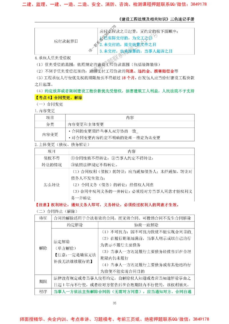2025年一级建造师《建设工程法规及相关知识》三色速记手册_2026年一建法规_2025年一建法规SVIP_01-精华文档✿电子教材✿历年真题_26-法规《三色速记手册》SMR推荐