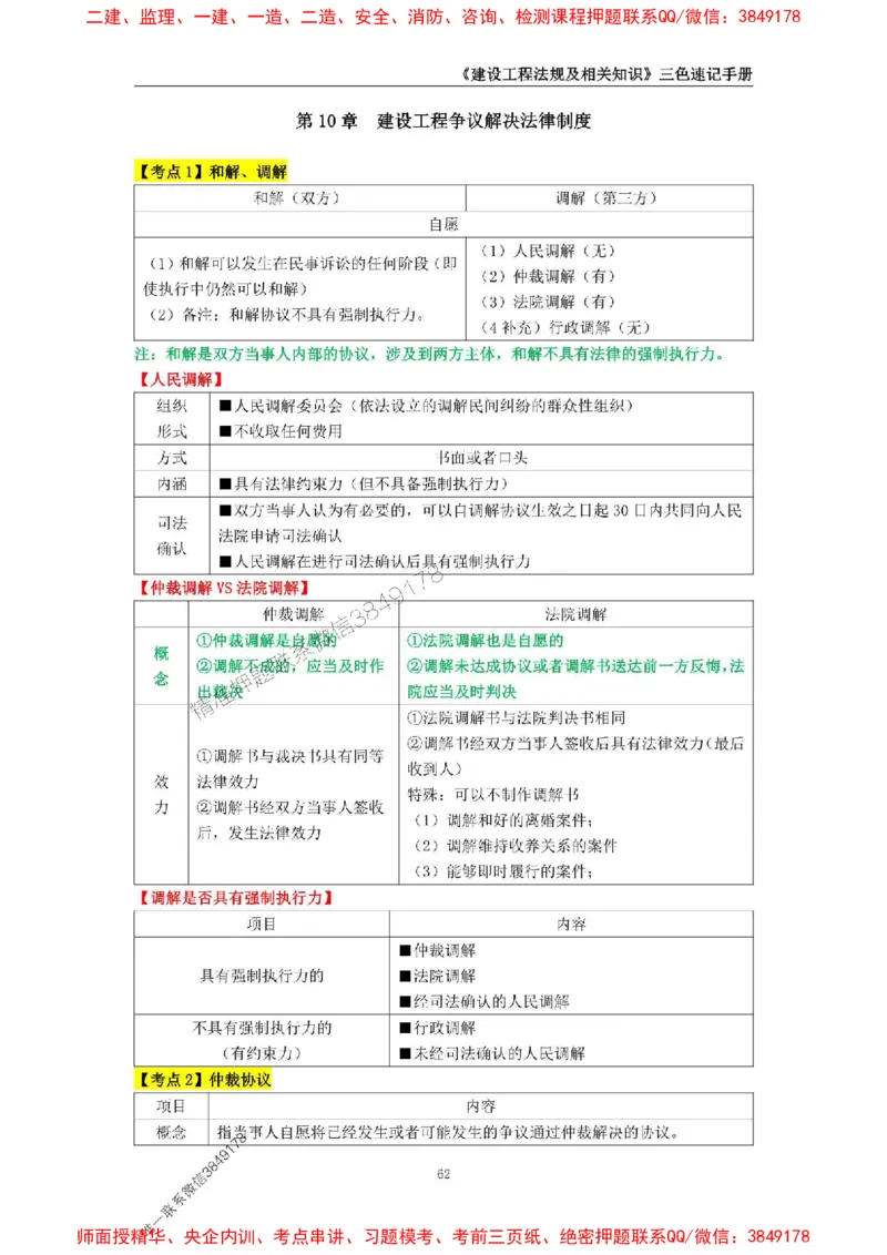2025年一级建造师《建设工程法规及相关知识》三色速记手册_2026年一建法规_2025年一建法规SVIP_01-精华文档✿电子教材✿历年真题_26-法规《三色速记手册》SMR推荐