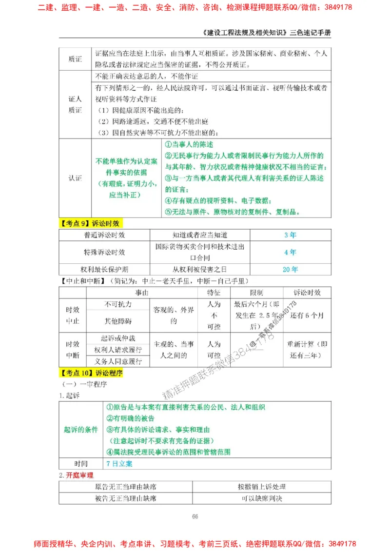 2025年一级建造师《建设工程法规及相关知识》三色速记手册_2026年一建法规_2025年一建法规SVIP_01-精华文档✿电子教材✿历年真题_26-法规《三色速记手册》SMR推荐