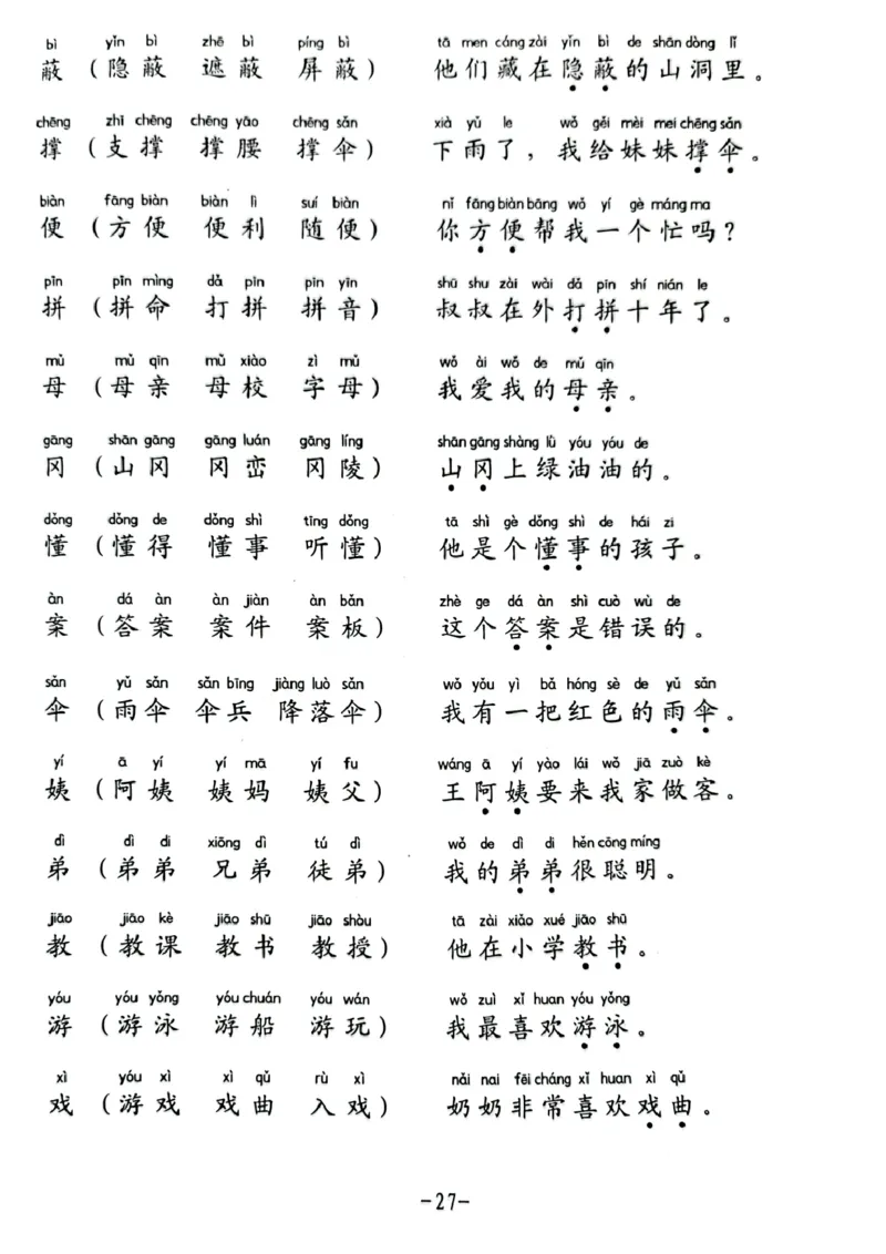 二年级下册生字笔顺组词造句阅读本_二年级上下册资料_小学二年级学习资料-25年更新版_2-02、小学二年级语文下册_2-2-2、练习题、作业、试题、试卷_专项练习