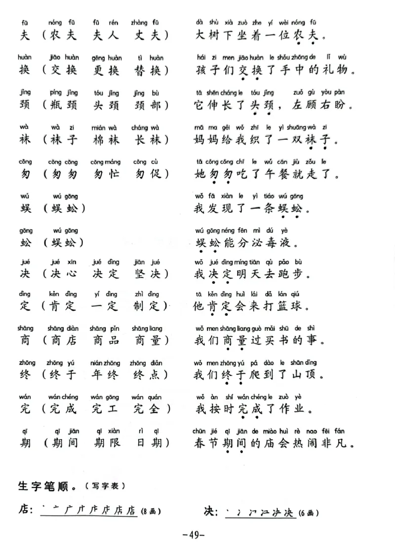 二年级下册生字笔顺组词造句阅读本_二年级上下册资料_小学二年级学习资料-25年更新版_2-02、小学二年级语文下册_2-2-2、练习题、作业、试题、试卷_专项练习