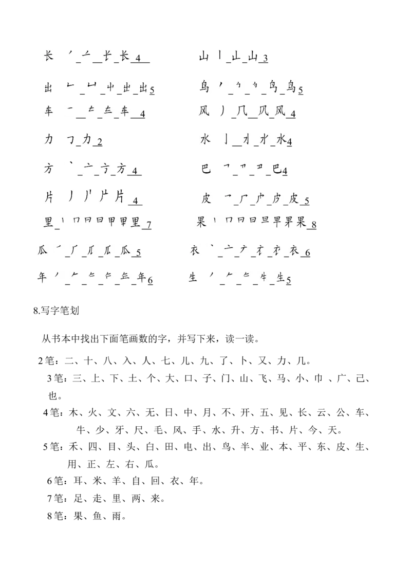 一年级上册语文期末复习整理_一年级语文上册（统编版）_全套教学资源_课件教案2_语文1年级上册辅教资料_资源包_教学常用_复习资料_总复习