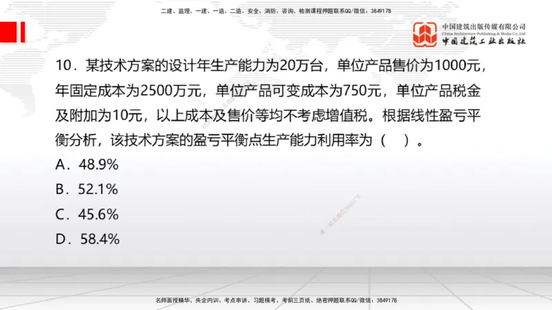 2025一建《经济》考前小灶直播课卷一（1）_2026年一级建造师_2026年一建经济_2025年一建经济SVIP_04-冲刺串讲✿考点强化✿小灶集训_45-经济《考前小灶直播》张莹波JGS_讲义