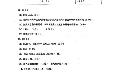 天河区23-24学年九年级上学期期末化学参考答案_广州九上月考+期中+期末+一模二模+中考真题_广州初中九上期末阶段试题（部分名校卷）