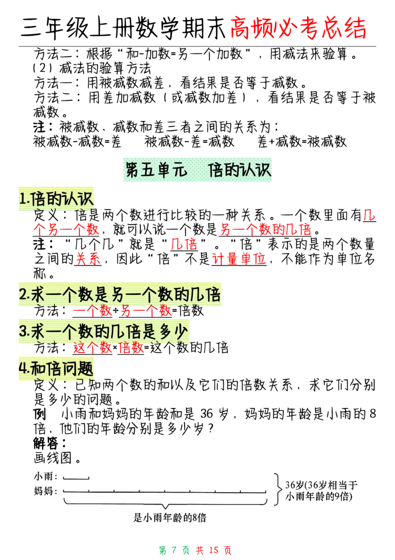 三年级上册数学全册知识点_三年级上下册资料_小学三年级学习资料-25年更新版_3-03、小学三年级数学上册_3-3-1、复习、知识点、归纳汇总_通用