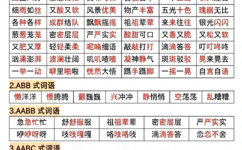 三年级语文期中复习12大高频考点_三年级上下册资料_三年级上册小红书同款资料_语文