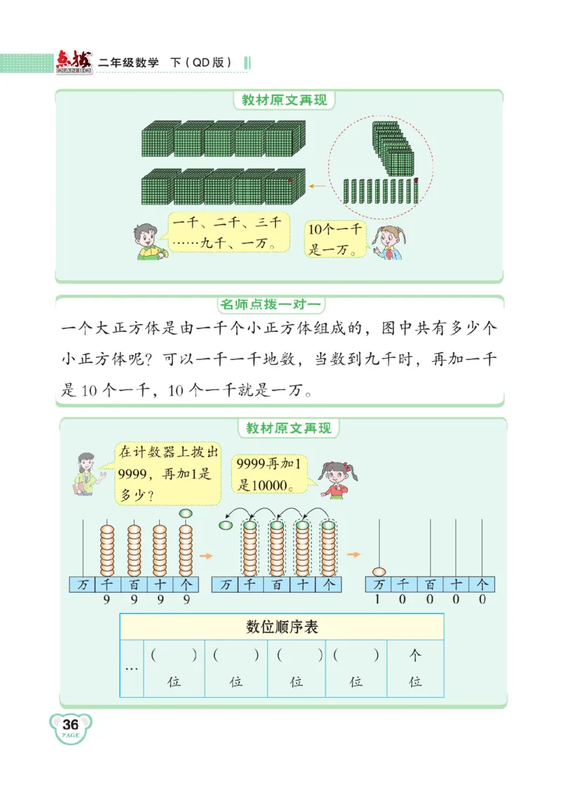 《点拨》数学2年级下册（63QD）_二年级上下册资料_小学二年级学习资料-25年更新版_2-04、小学二年级数学下册_2-4-2、练习题、作业、试题、试卷_青岛版63_电子册类
