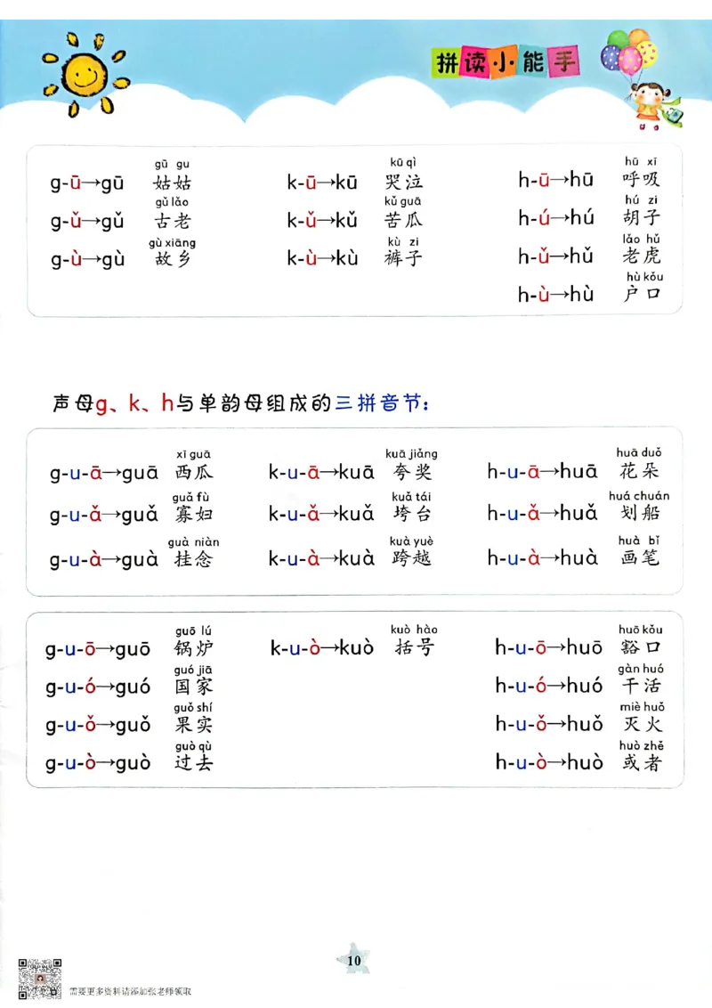 一（上）语文拼读小能手_一年级上下册资料_一年级上册小红书同款资料_一年级(1)