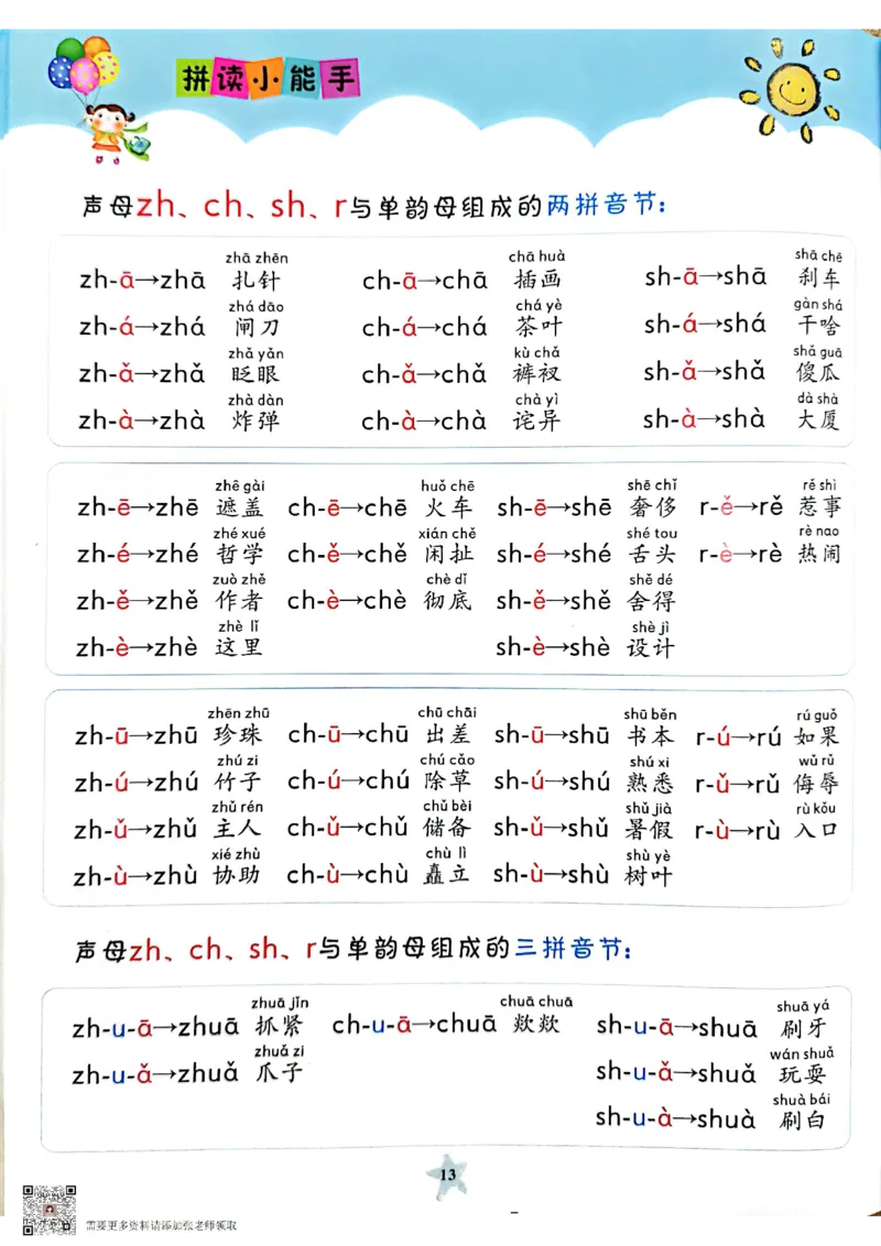 一（上）语文拼读小能手_一年级上下册资料_一年级上册小红书同款资料_一年级(1)