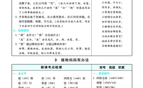 二（上）语文名师规划每一课重考点梳理（全册）(1)(1)_二年级上下册资料_二年级上册小红书同款资料_二年级