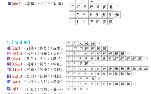二上《生字拼音、笔顺、组词》-完整版_一年级上下册资料_一年级上册小红书同款资料_一年级(1)