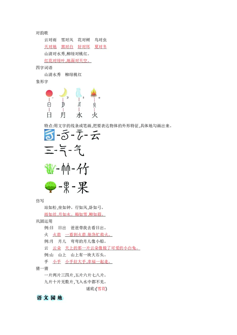 一年级上册语文部编版知识要点_一年级上下册资料_小学一年级学习资料-25年更新版_1-01、小学一年级语文上册_01、知识汇总