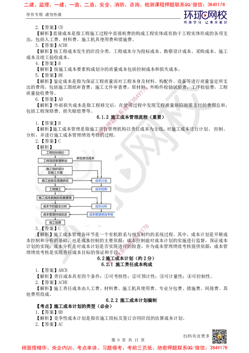 12.2025一建管理精题必练-第12讲-第6章建设工程成本管理_2026年一级建造师_2026年一建管理_2025年一建管理SVIP_03-习题精析✿实战特训✿模考通关_25-管理《精题必练班》张君HQ