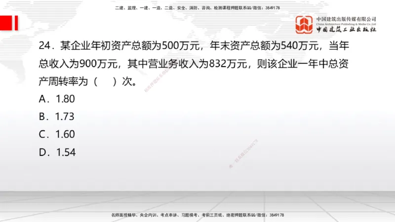 2025一建《经济》考前小灶直播课卷二（1）_2026年一级建造师_2026年一建经济_2025年一建经济SVIP_04-冲刺串讲✿考点强化✿小灶集训_45-经济《考前小灶直播》张莹波JGS_讲义
