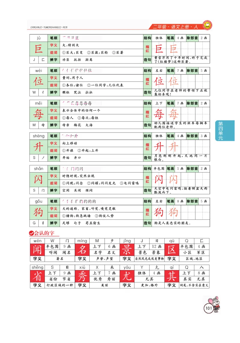 二（上）语文全解精析_二年级上下册资料_小学二年级学习资料-25年更新版_2-01、小学二年级语文上册_2-1-4、电子教材、课本、教材解读_教材解读