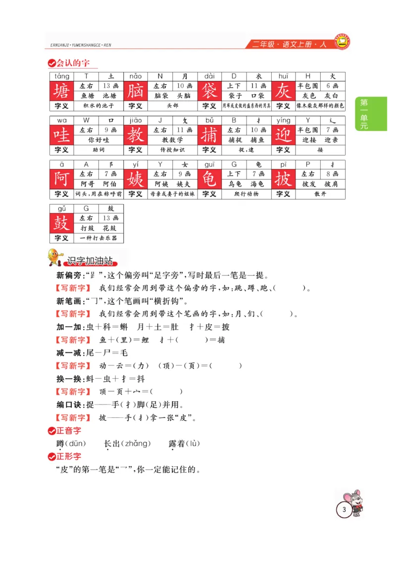 二（上）语文全解精析_二年级上下册资料_小学二年级学习资料-25年更新版_2-01、小学二年级语文上册_2-1-4、电子教材、课本、教材解读_教材解读