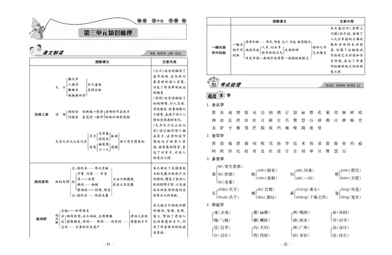 《知识梳理大考卷》语文3年级下册（RJ）_三年级上下册资料_小学三年级学习资料-25年更新版_3-02、小学三年级语文下册_3-2-2、练习题、作业、试题、试卷_电子册类