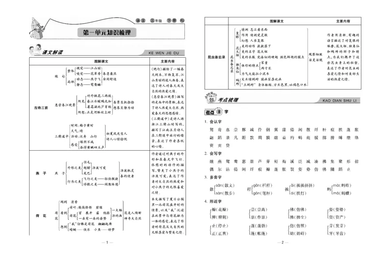 《知识梳理大考卷》语文3年级下册（RJ）_三年级上下册资料_小学三年级学习资料-25年更新版_3-02、小学三年级语文下册_3-2-2、练习题、作业、试题、试卷_电子册类