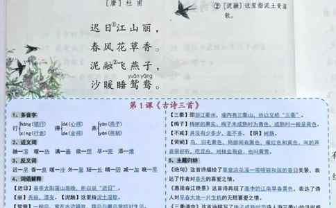 三年级下册语文彩色一课一贴_三年级上下册资料_三年级下册小红书同款资料_三下语文