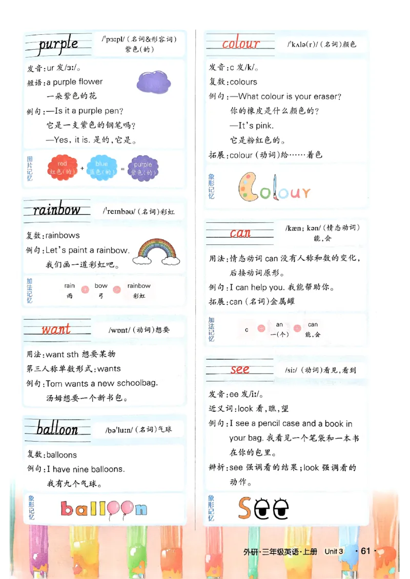 《状元笔记》_25秋小学语数英习题试卷_英语_外研版_25秋《状元笔记》英语外研版3起34_25秋《状元笔记》英语外研3起点3上